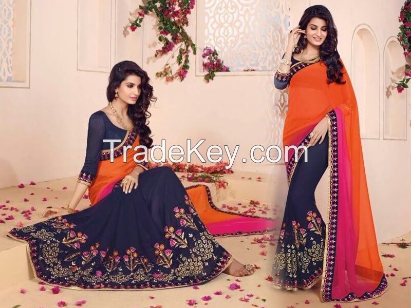 Party Wear &amp; Casual Sarees