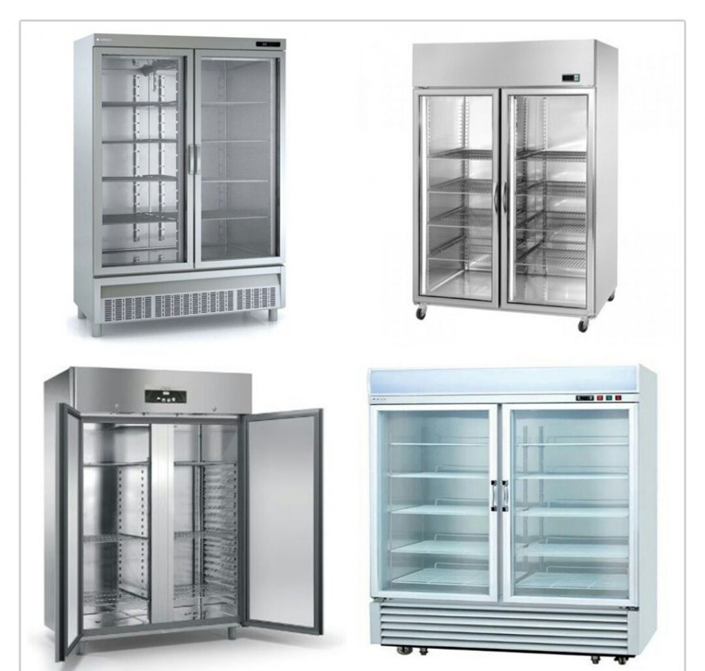 Double Doors Air Cooling Commercial Freezer Kitchen Refrigerator for Restaurant &amp; Hotel