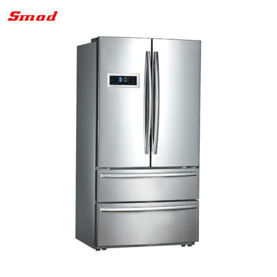 No Frost French Door Side by Side Refrigerator with Icemaker