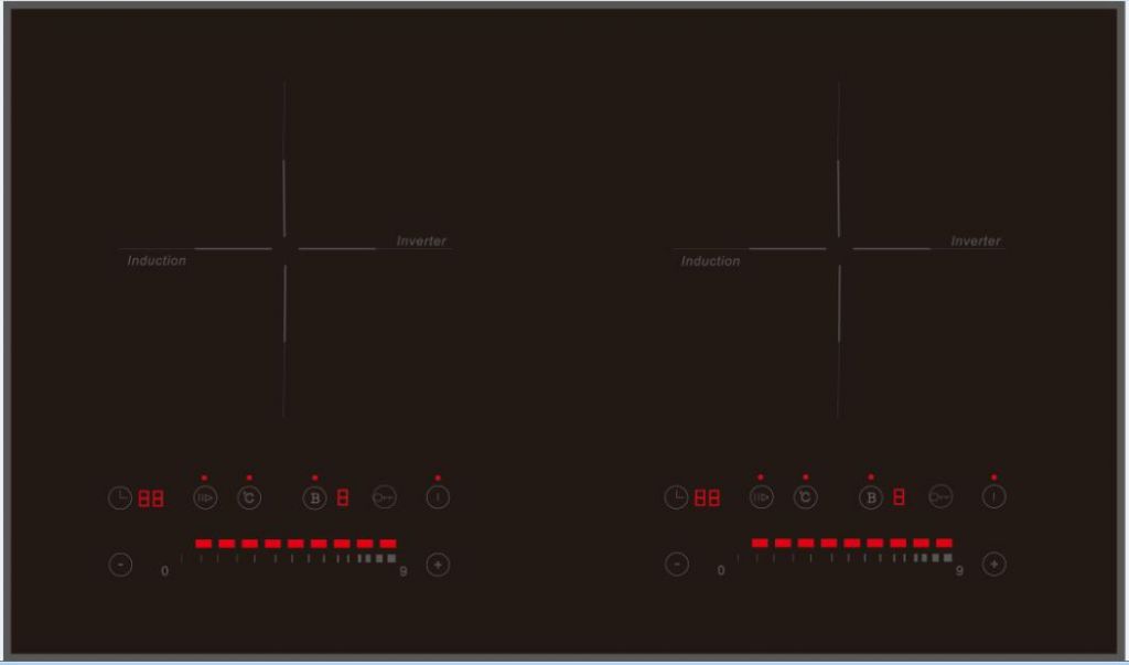 Slide control 2 burner VN induction cooker