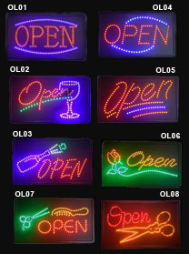 Led Open Signs Vertical type / Open led sign