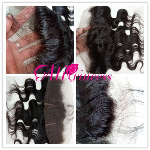 Virgin Hair 13*4 Lace Frontal  #1b color