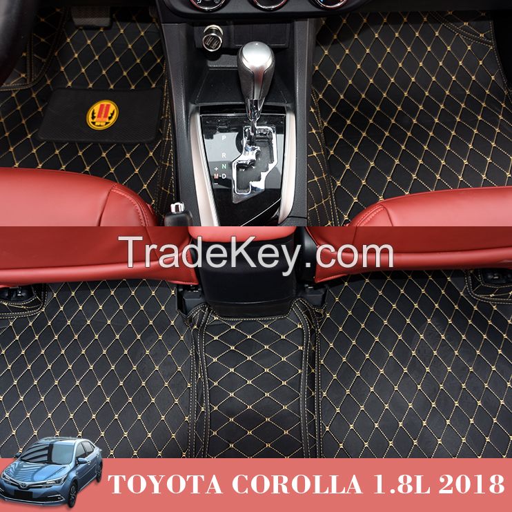 PVC Leather Auto Mats Stocklot for Toyota Corolla 1.8L 2018