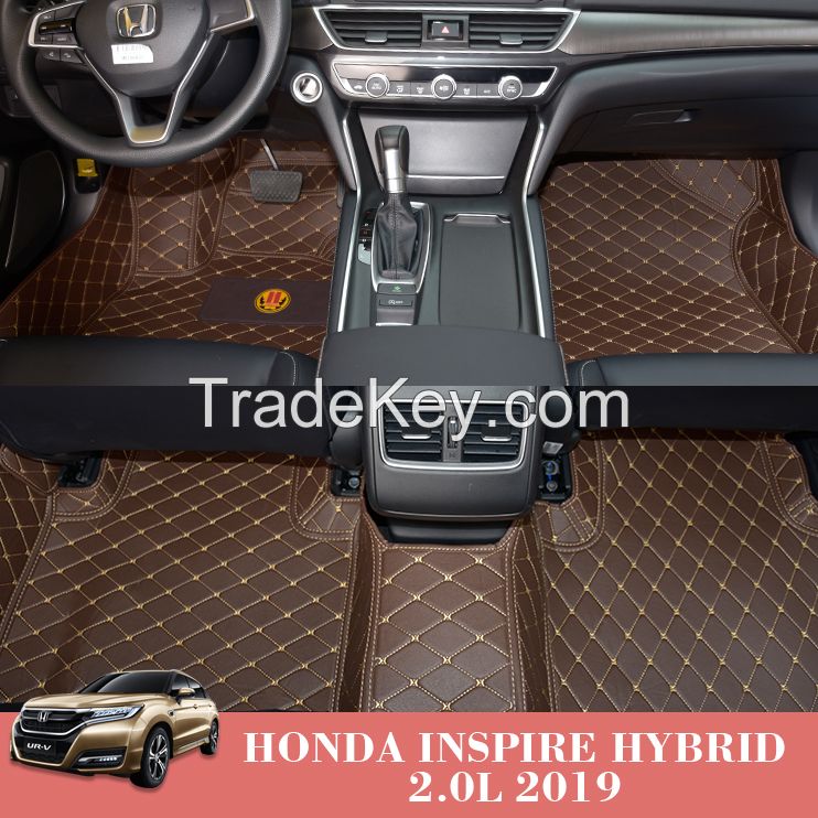 PVC Leather Auto Mats Stocklot for Honda Inspire Hybrid 2.0L 2019