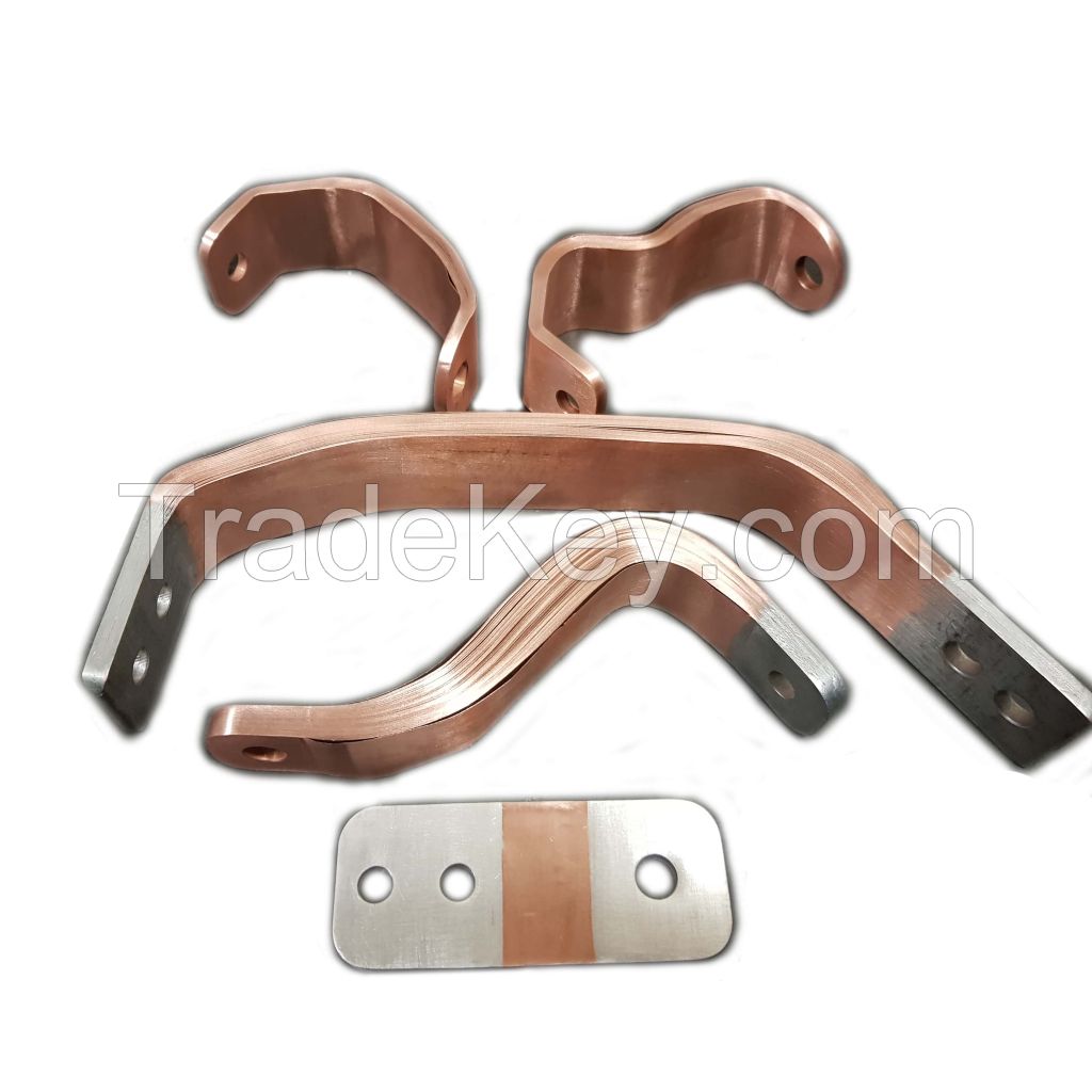 Manufacturer Flexible Press Welded Copper Electric Bars Expansion Connectors Foil Laminated