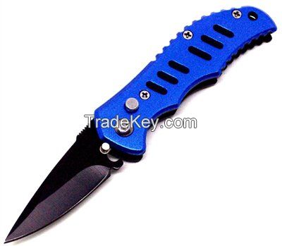 BUDDY BLU1-E3 - 5.25" SMALL SWITCHBLADE AUTOMATIC KNIFE - 2" BLADE - ATT01054C