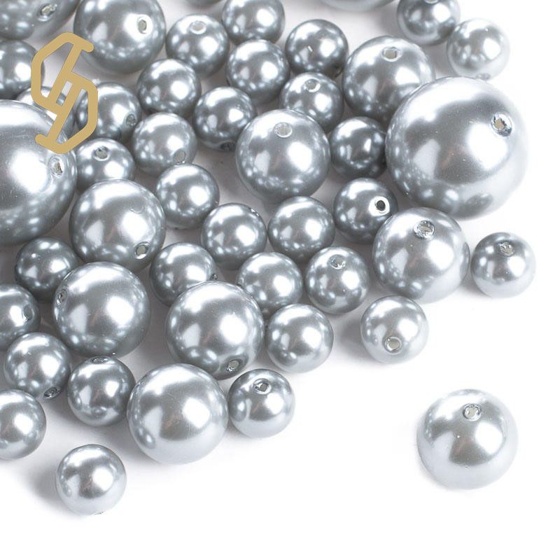 Factory Supply Plastic Pearl Round Beads Wedding DIY Colorful Jewelry Accessories Wholesale Plastic Beads