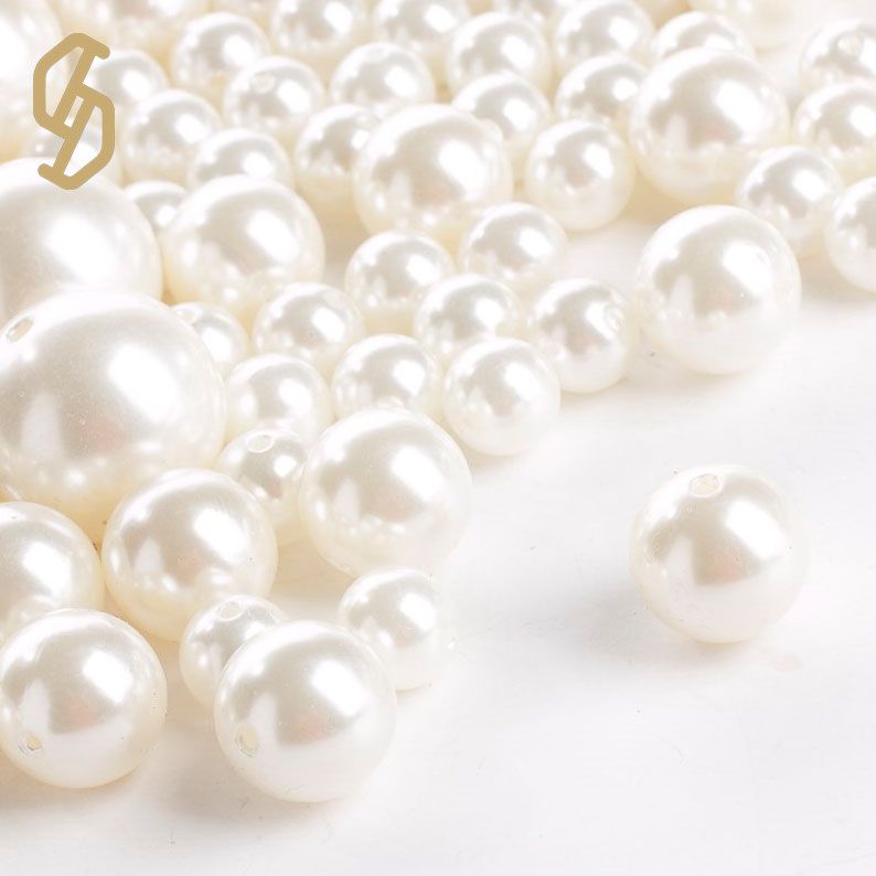 Factory Supply Plastic Pearl Round Beads Wedding DIY Colorful Jewelry Accessories Wholesale Plastic Beads