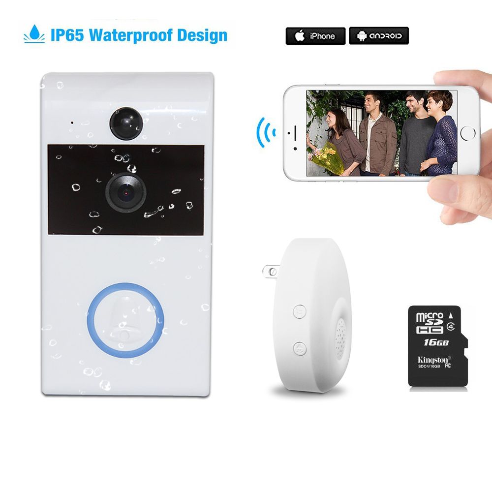 2.4GHz WiFi Video Doorbell 720p HD for Home Security