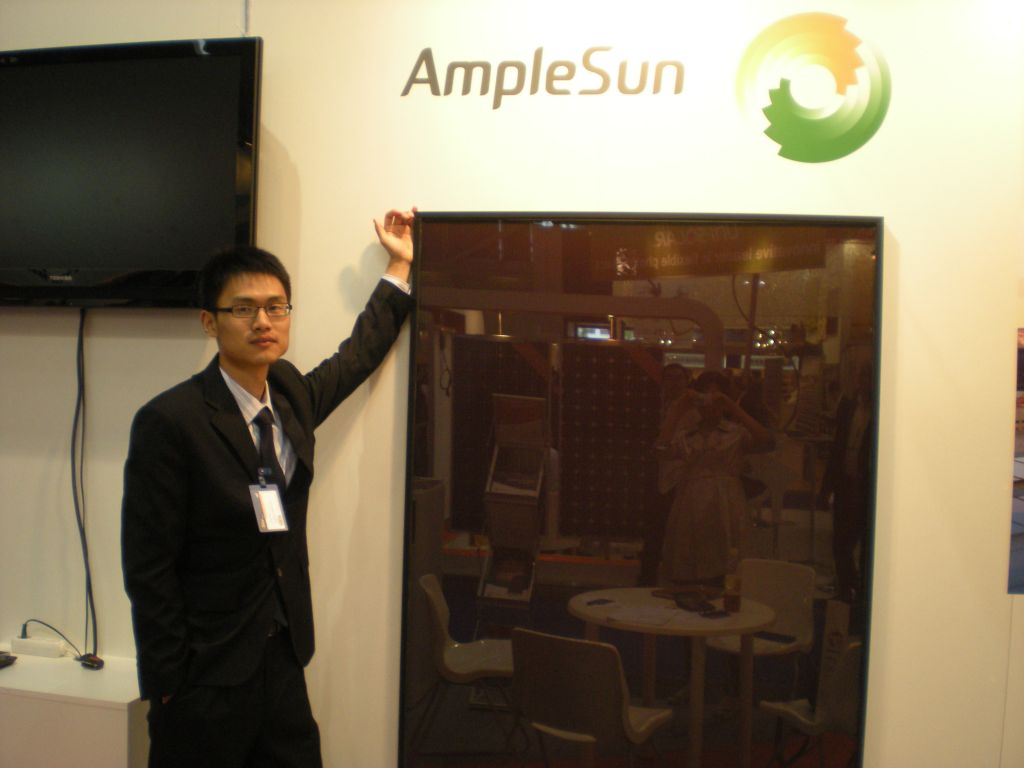 110W large size amorphous silicon thin film solar cell