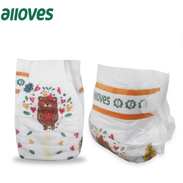 China Factory Non Woven Fabric Material and Disposable baby Diaper Type On Free Sample