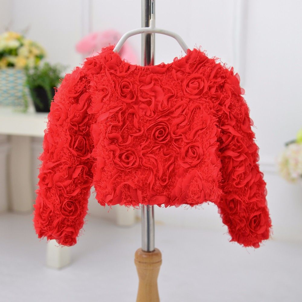 China Factory Wholesale Winter Jacket Baby Girl Children Outwear Bolero PJ003