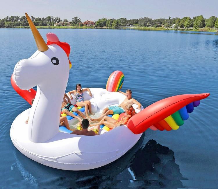 Popular floating inflatable unicorn, inflatable unicorn pool float toys