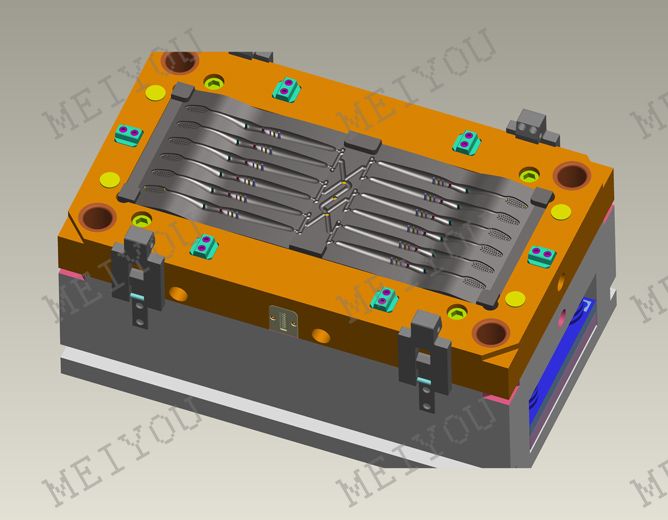 Multi Cavities High Precision Plastic Toothbrush Injection Mould Handle Mold