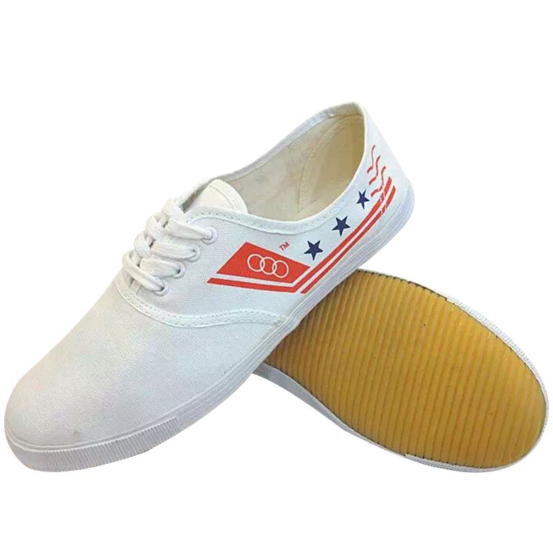 White canvas shoes