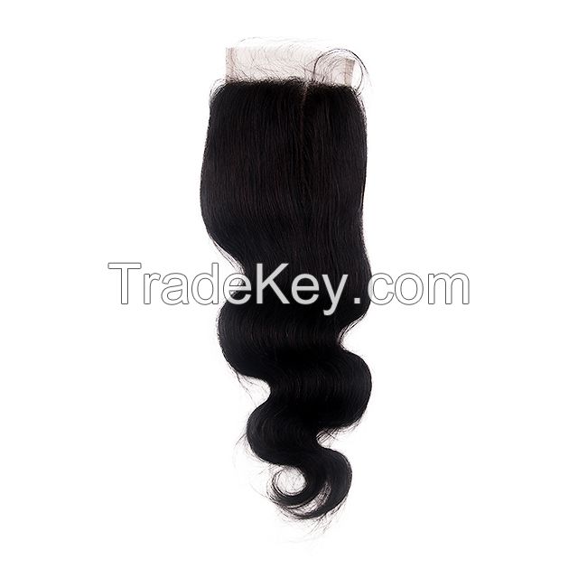 wholesale cuticle aligned Brazilian Virgin Hair with Closure Body Wave