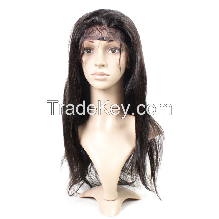 Stella Hair vendor Wholesale 100% Remy Human Brazilian Hair Full Lace Wig Straight