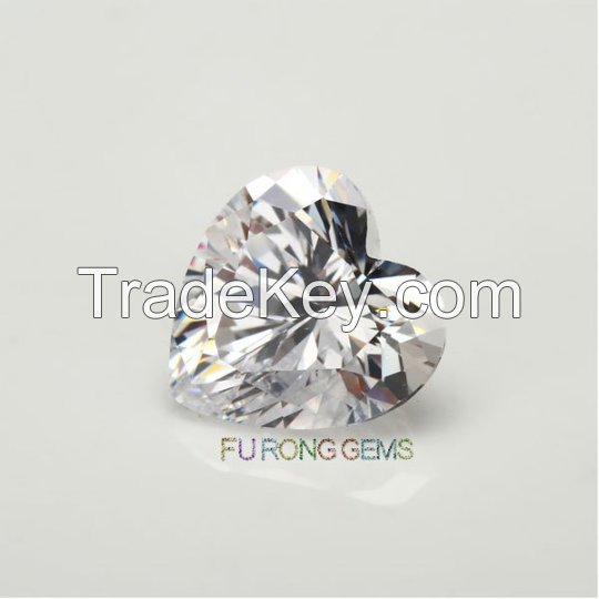 Wholesale heart Shape Cubic Zirconia Diamond AAAAA Grade Loose CZ diamond Heart Cut VVS Eye Clean