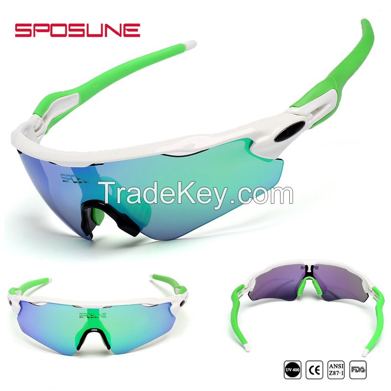 cycling outdoor sport polarized mirror sunglasses