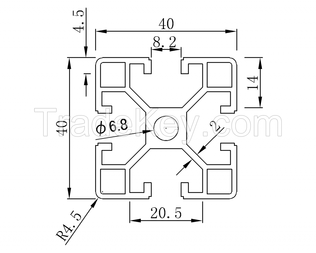 BT4040 aluminum profile