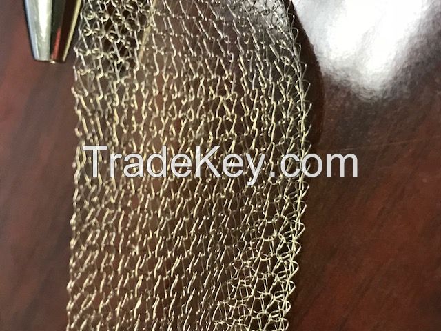 knitted wire mesh for filter, 304 0.28mm knitted stainless steel wire mesh