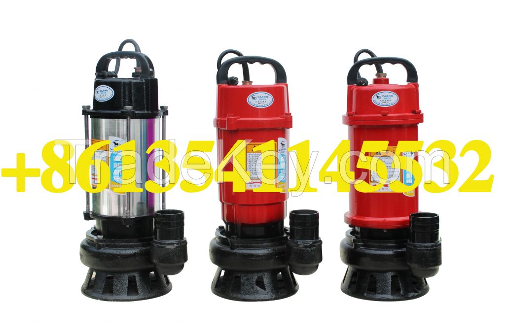 0.75kW 1HP WQD&Atilde;&macr;&Acirc;&frac14;&iuml;&iquest;&frac12;WQ)sewage submersible electrical pump