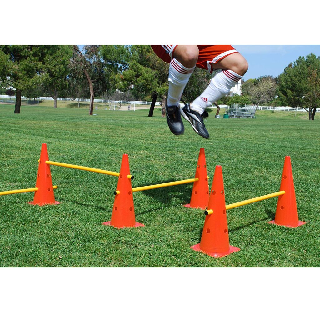 soccer football basketball speed agility training hurdle cones set