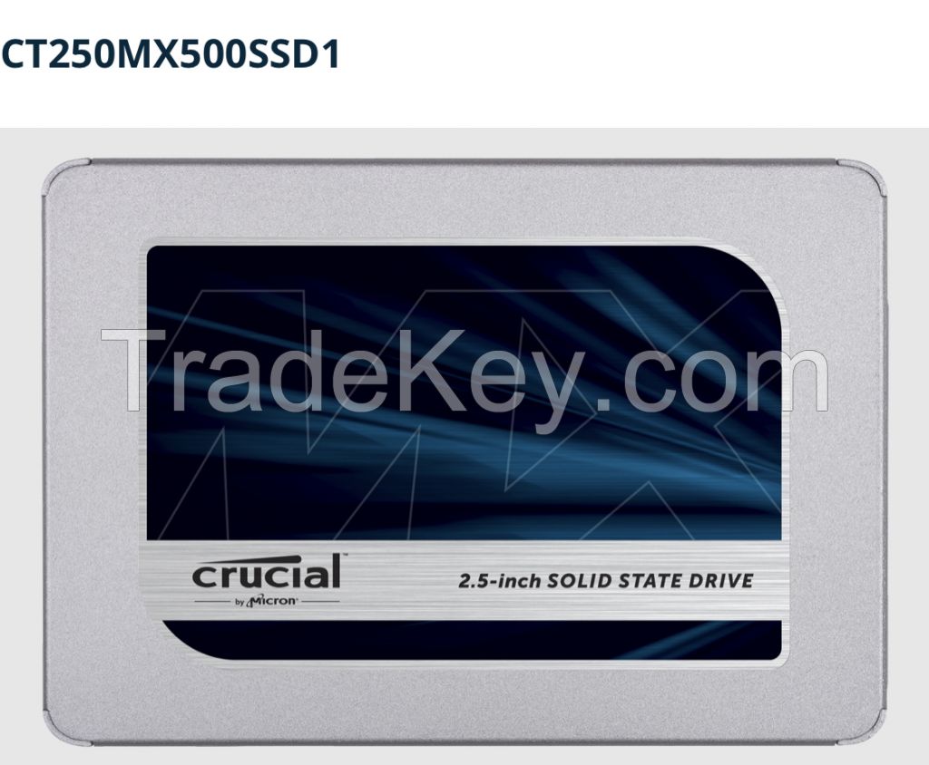 Crucial MX500 250GB SATA 2.5&quot; 7mm (with 9.5mm adapter) Internal SSD