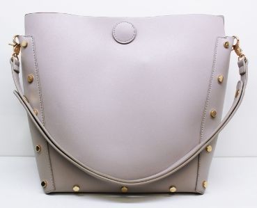 Beige bucket bag with stud