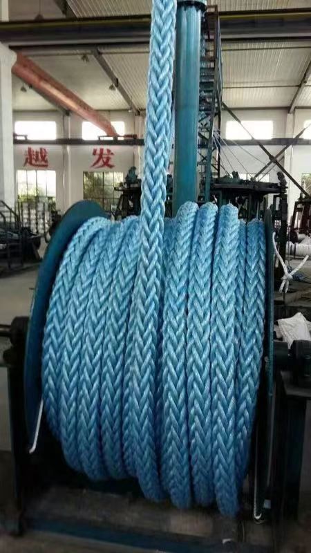 Polypropylene and Polyester mix fiber mooring rope