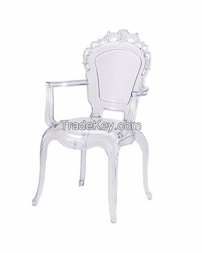 wholseale high quality cheap morden design colorful pp dining ghost chair 