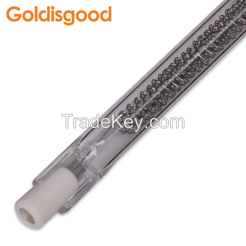 High quality halogen heating lamp  pipe 500w short wave heating tube