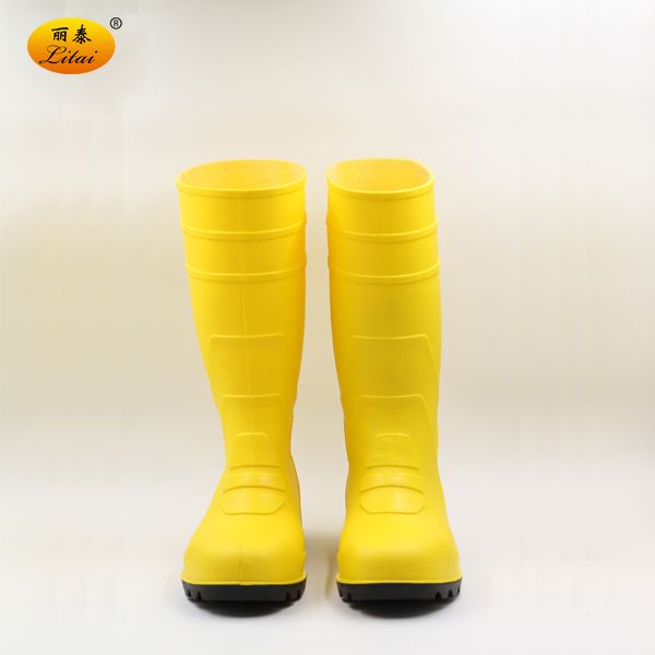 Nicely Quality Yellow PVC Safety Shoes PVC Rain Shoes