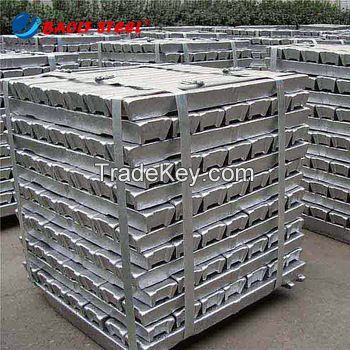 Al 99.7% Pure Aluminum Ingot for sale 