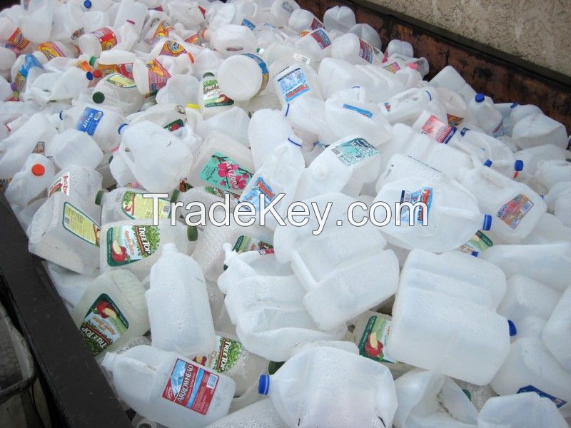 HDPE Milk Bottle Scrap/HDPE Milk Bottle Flakes/HDPE Milk Bottle Regrind 