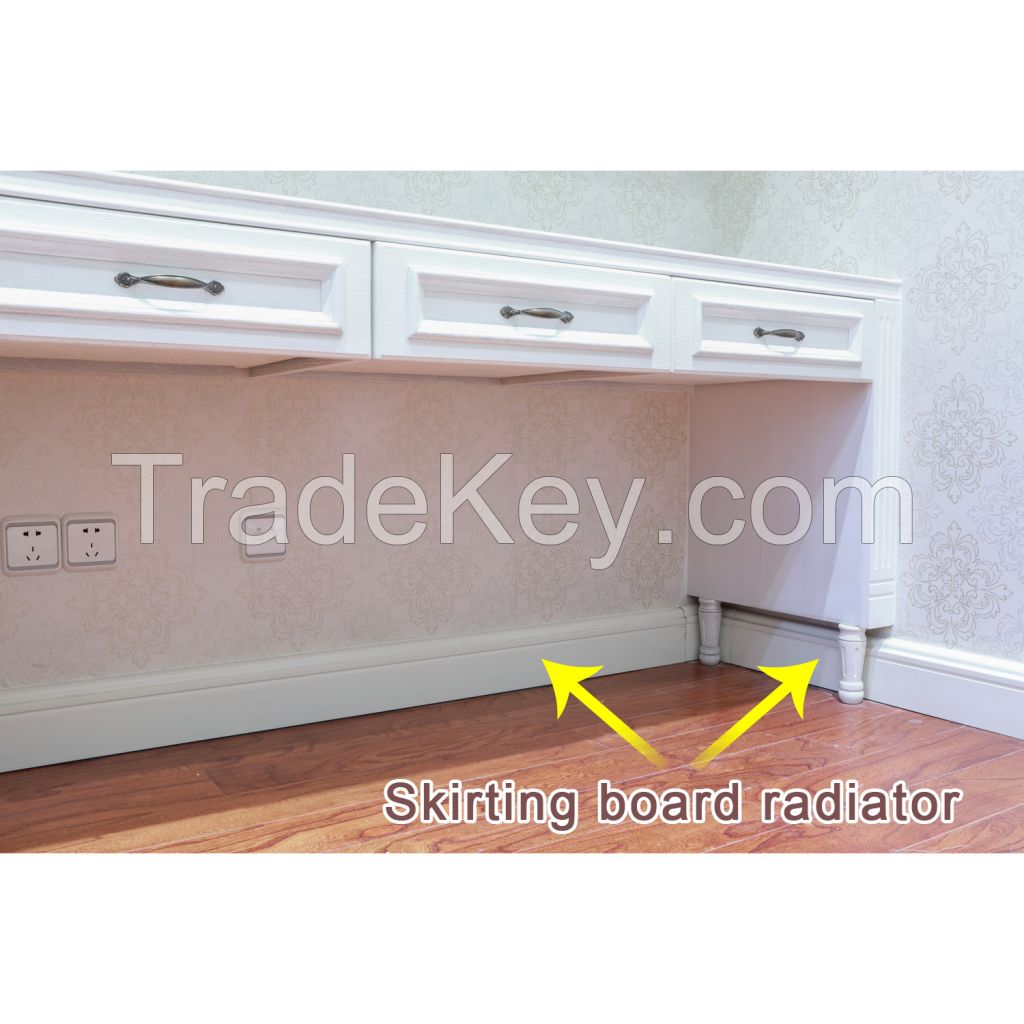 Two Waterways Ultra-Thin Household Skirting Board Radiator