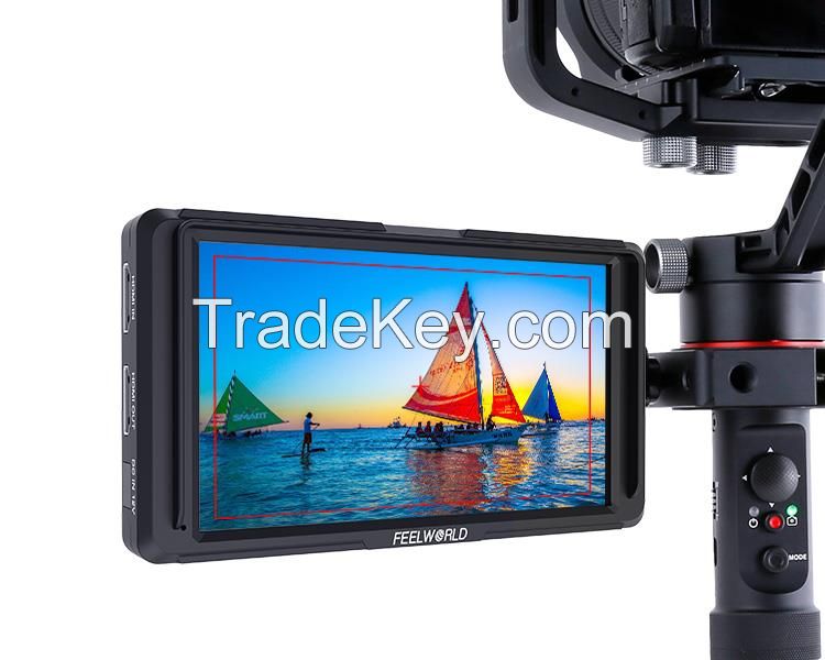 FEELWORLD F5 5 Inch DSLR Camera Field Monitor IPS Full HD 1920x1080 Support 4K HDMI Input Output Tilt Arm Power Output