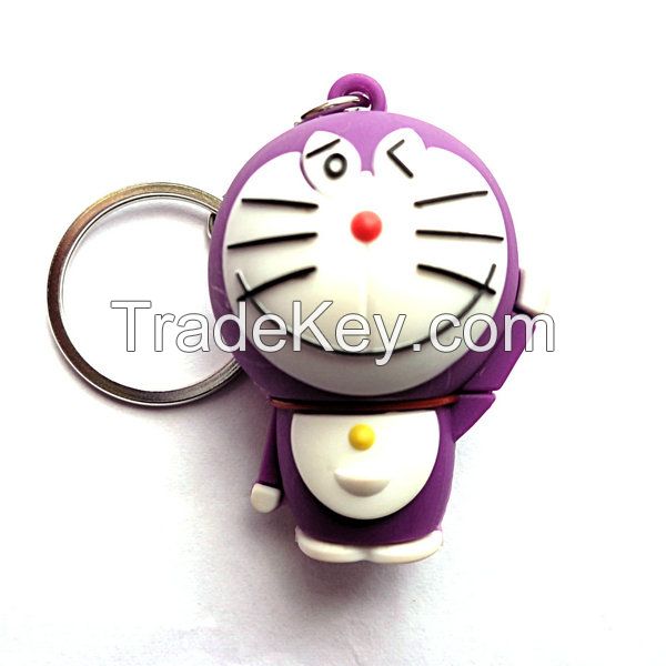 Custom logo 2D 3D soft PVC Keychain