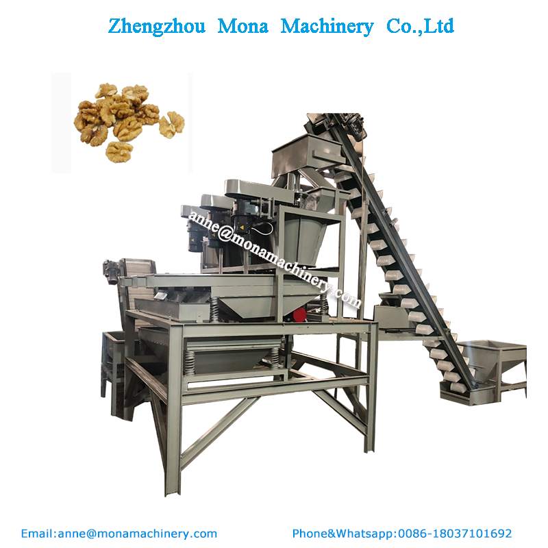 walnut shelling cracking machine walnut sheller production line