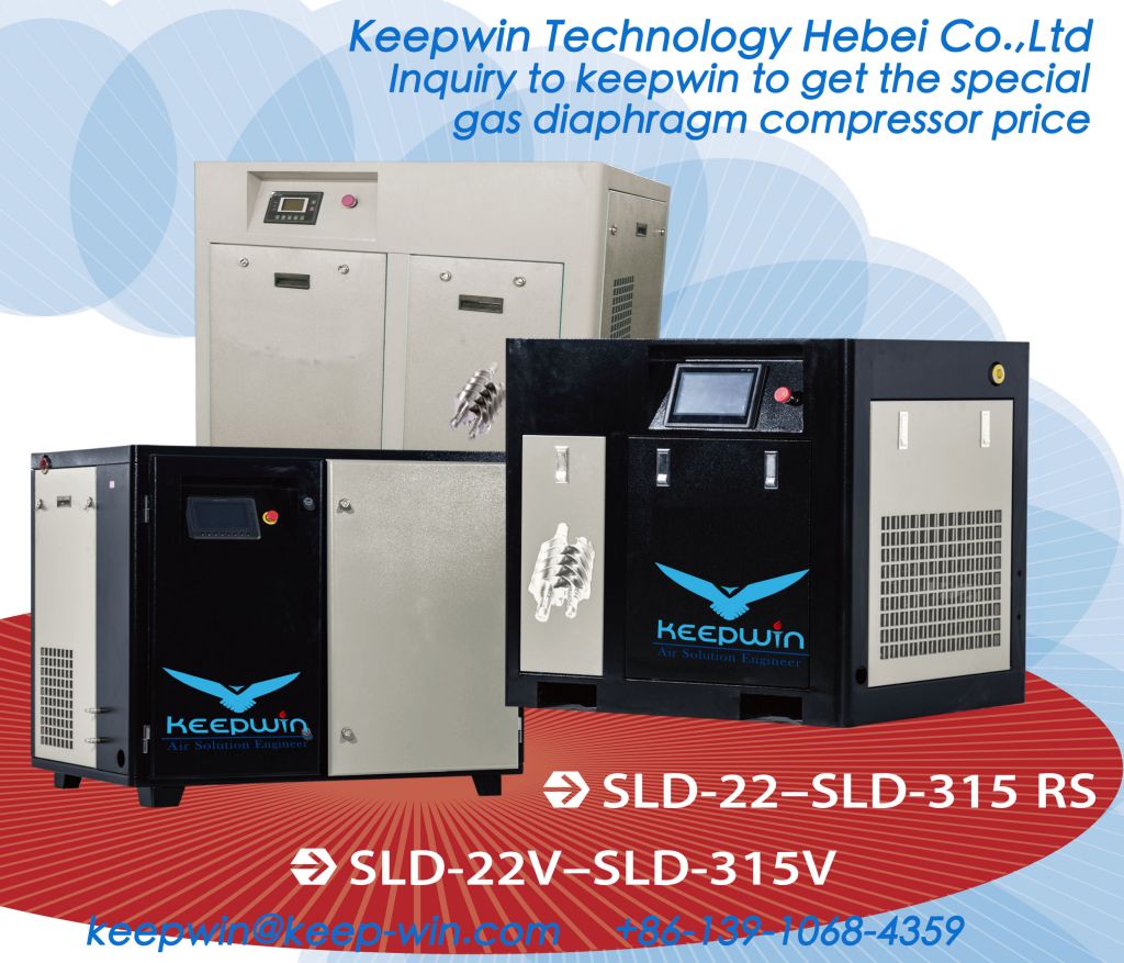 Energy Saving Two Stage Screw Air Compressor remote monitor data Inverter control system save power energy