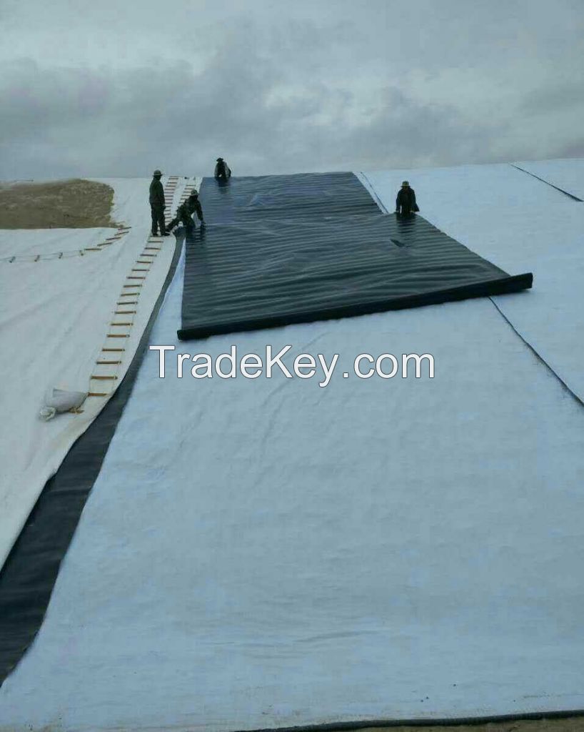 Non woven polypropylene/polyester geotextile for earthwork