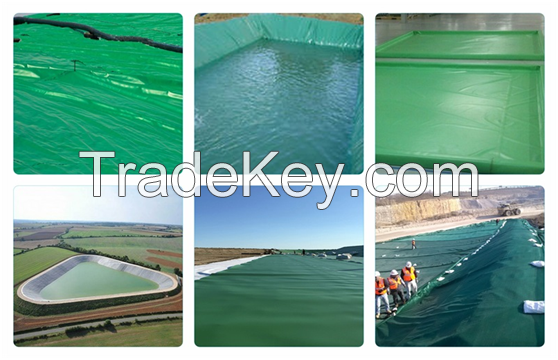 green color hdpe waterproofing geomembrane/pond liner