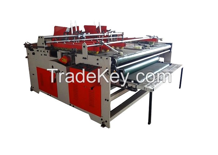 Corrugated Paperboard Pressure Folder Gluer Machine Semi Automatic Grade