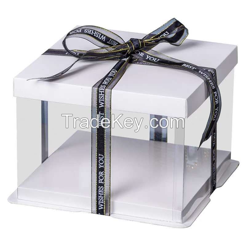 New design hot sale plastic cake box