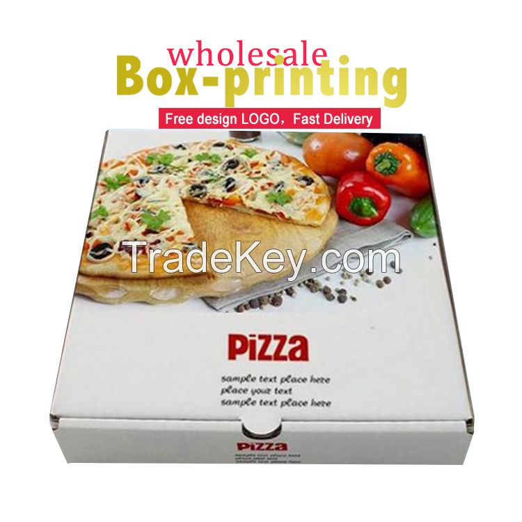 Custom Logo cheap Pizza packaging Box custom printed