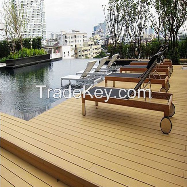 Hot Sale Waterproof Swimming Pool Flooring Cover Hollow Wood Plastic WPC Composite Decking