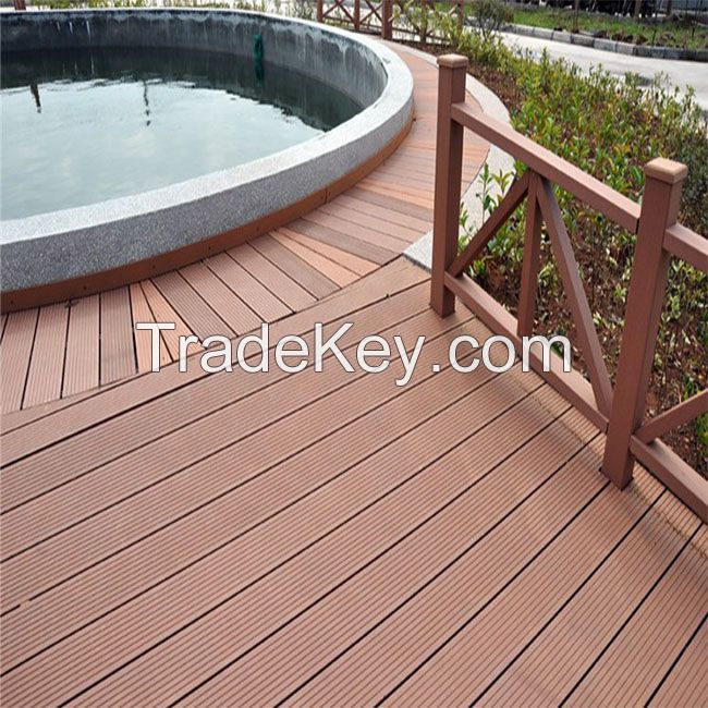 Hot Sale Waterproof Swimming Pool Flooring Cover Hollow Wood Plastic WPC Composite Decking