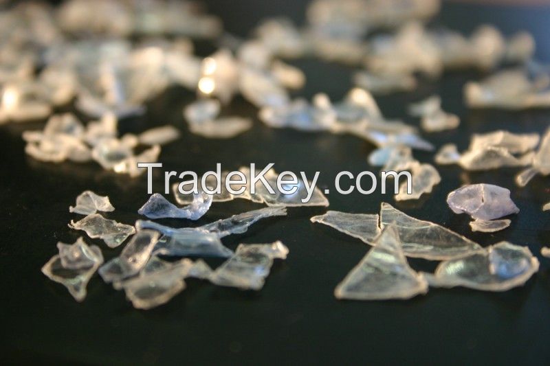 Hot Washed 100% Clear PET Bottle Scrap PET Flakes