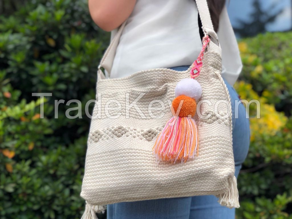 Handmade cotton shoulder bags