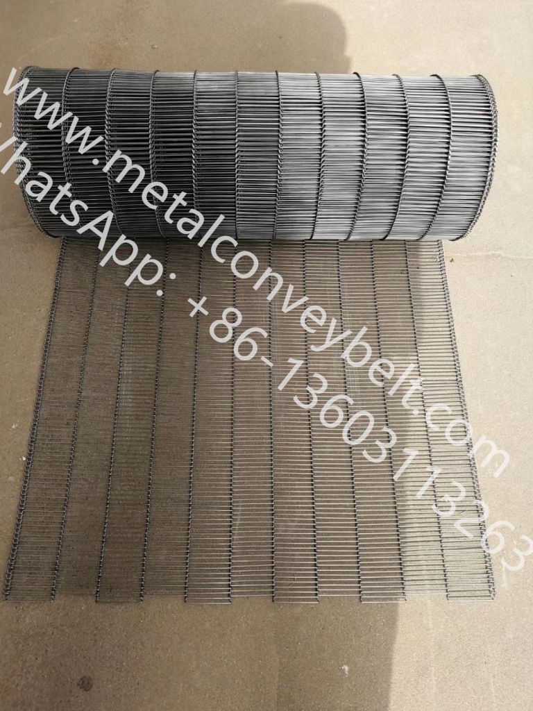 Easy install flat flex sus304 stainless steel wire balanced weave conveyor belt transport mesh belt for bakery machinery